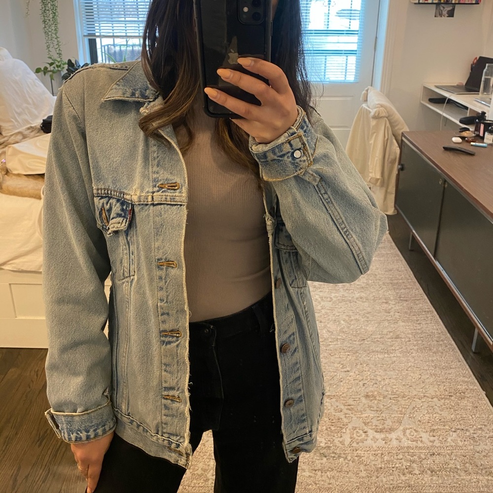 Reformation oversized denim jacket